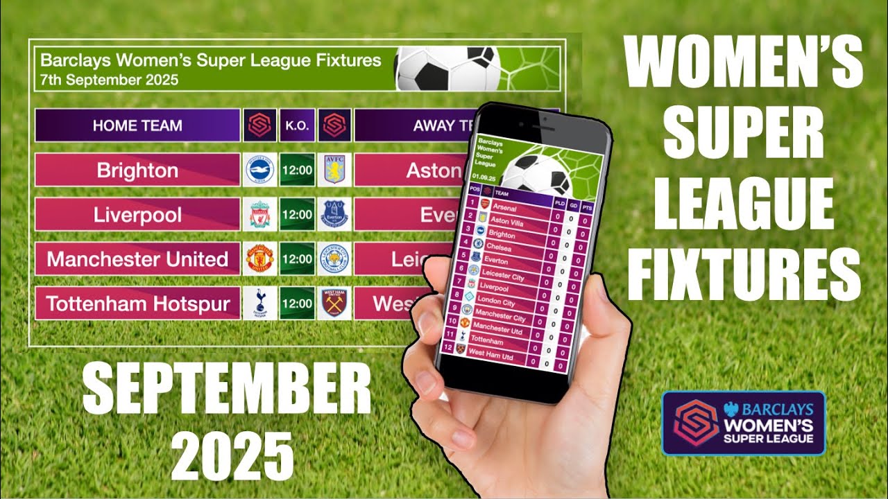 Women's Super League Fixtures | WSL Fixtures - September 2025