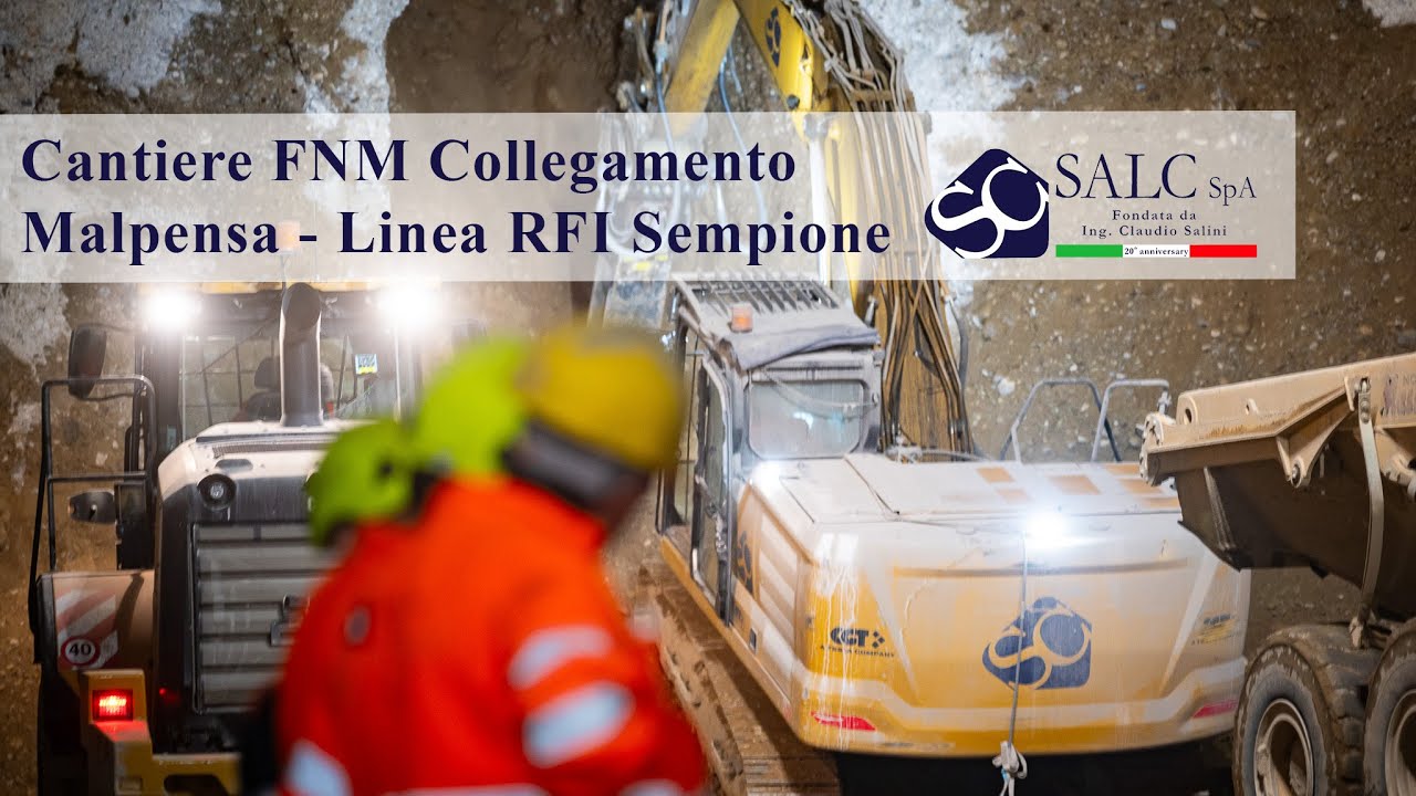 SALC S.p.A. - Cantiere FNM Collegamento ferroviario Malpensa T2 - Work in progress a novembre 2024