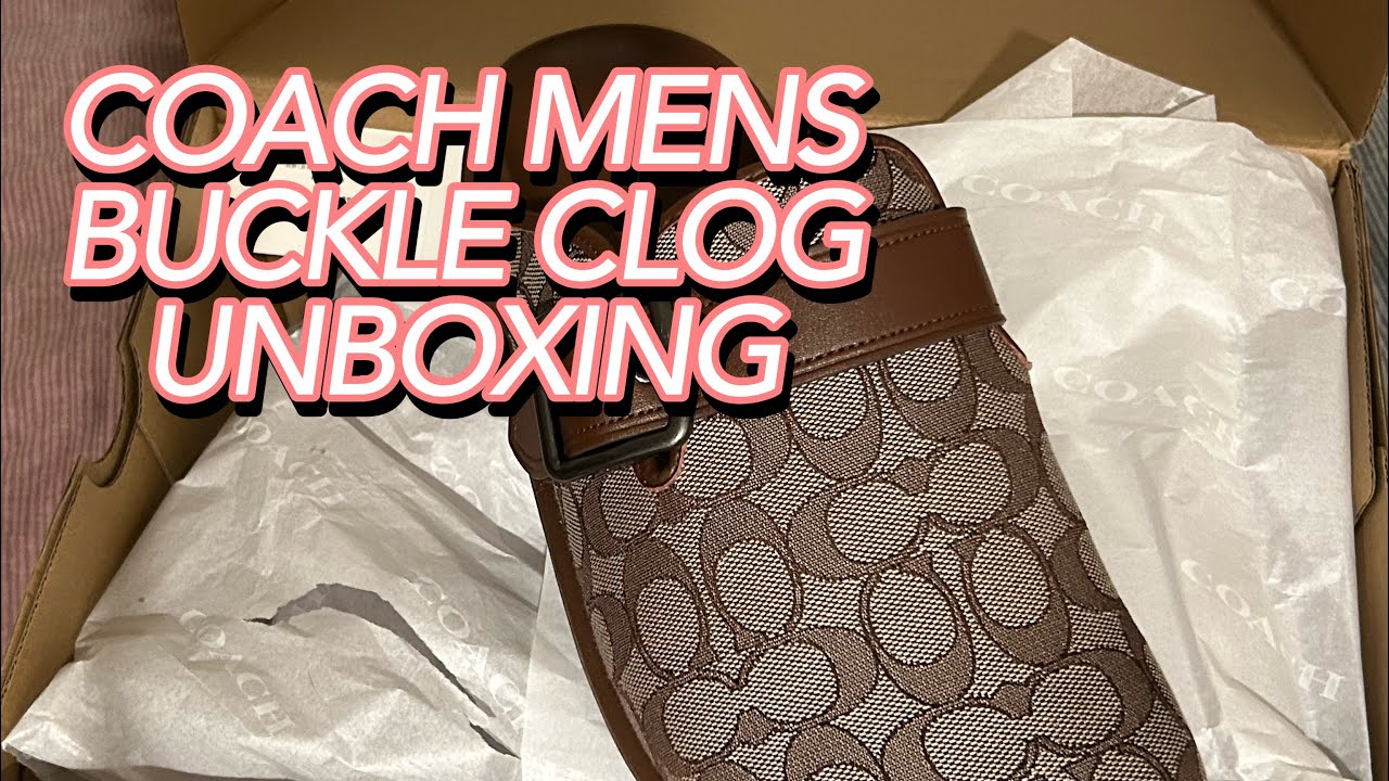 COACH MENS BUCKLE CLOG UNBOXING  Review 