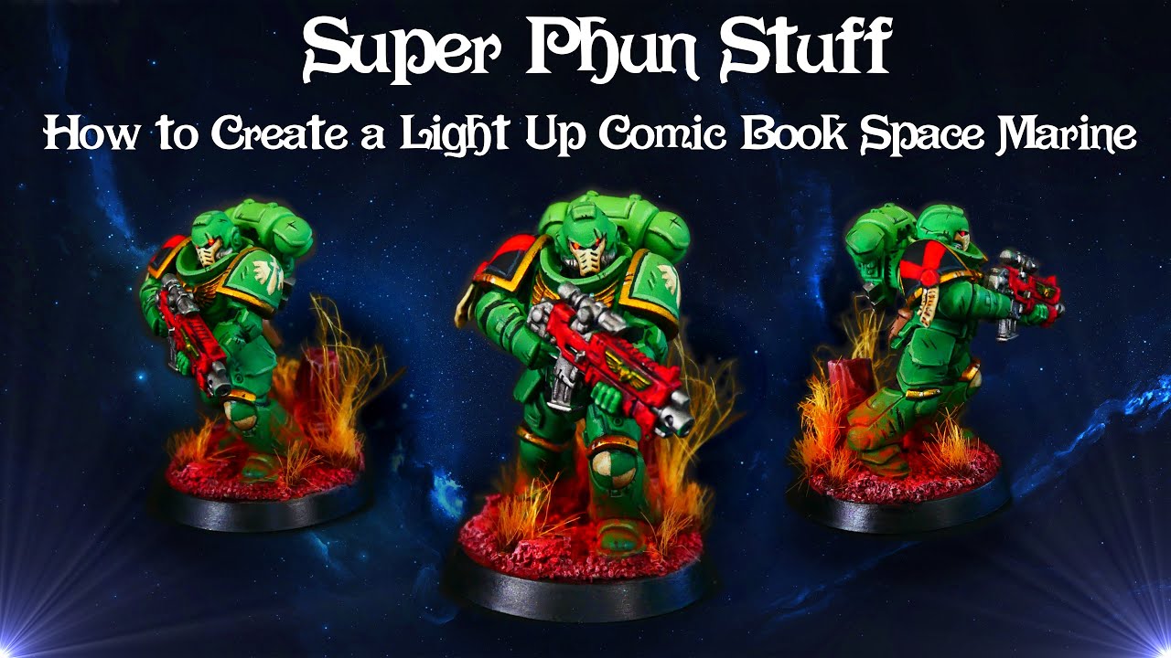 How to Create a Light Up Comic Book Space Marine