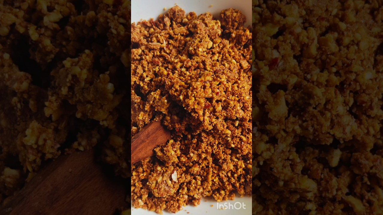 Traditional Peanut Powder | Homemade Palli Podi with Stone Grinder l వంటింటి పల్లీ పొడి #spicyfood