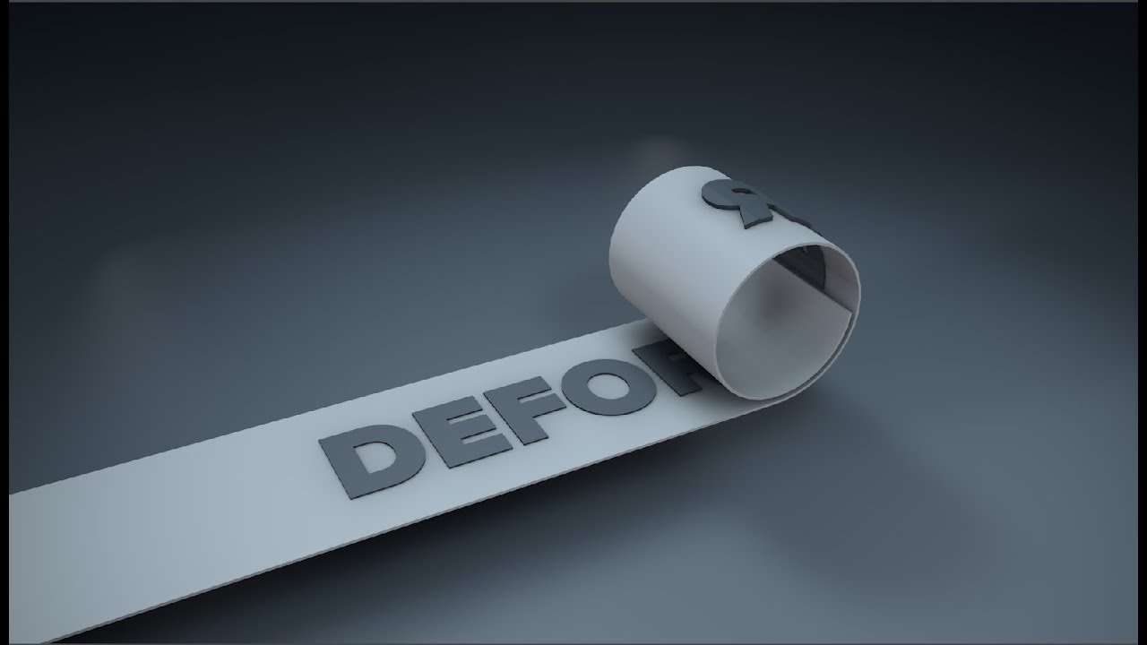 Deform Text on Rolling Surface in Cinema 4D Tutorial