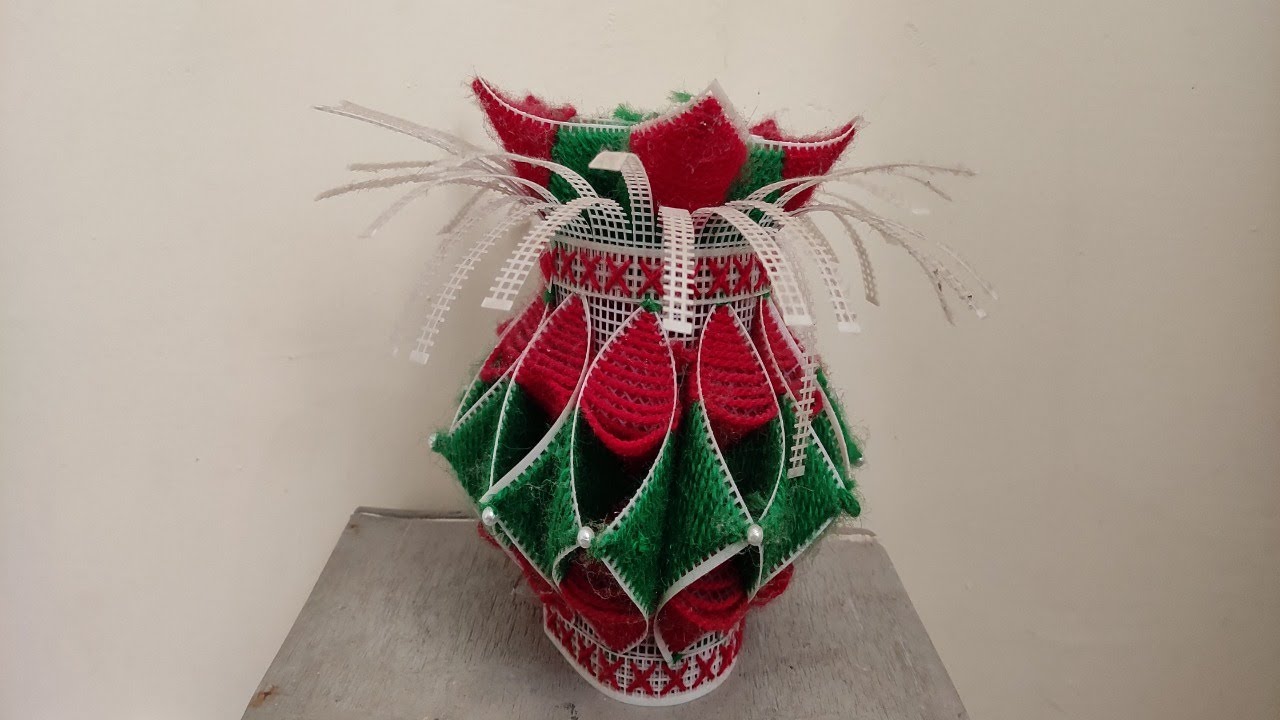 PLASTIC NET KA KALASH DESIGN 1 प्लास्टिक नेट के कलश डिजाइन