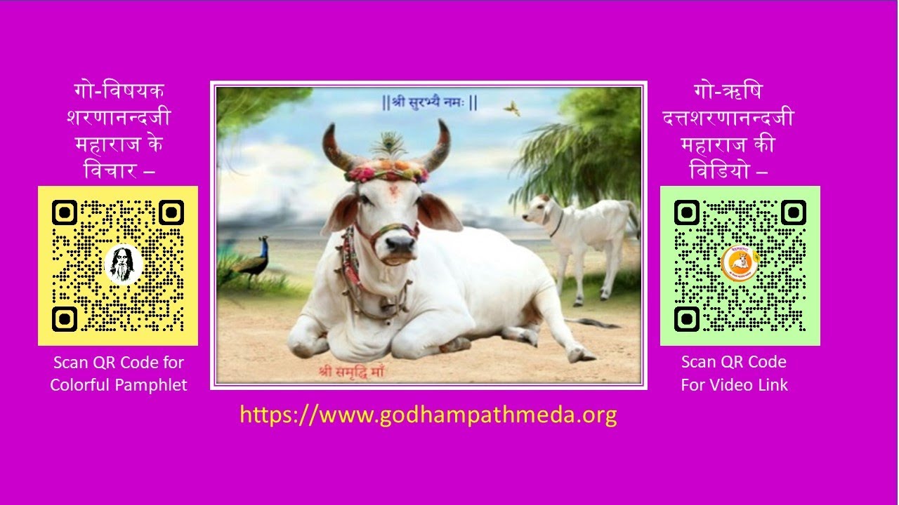 Gomata, Pathmeda Maharajji, Sharnanandji, Rajendradasji, Kalyan Patrika aadharit Video