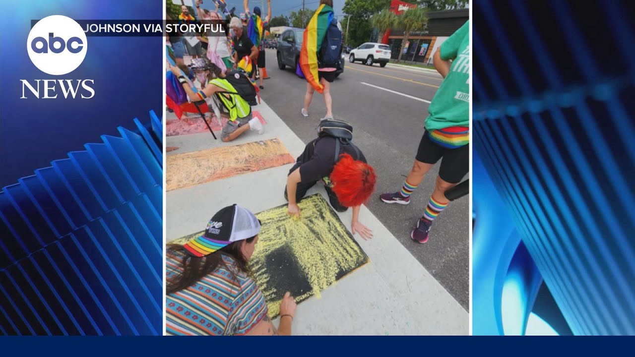 Removal of rainbow crosswalk 'a depraved political act': Florida senator
