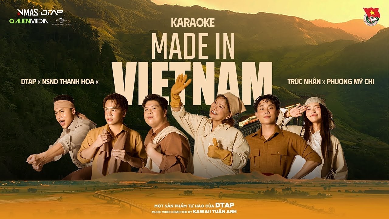 KARAOKE | MADE IN VIETNAM - DTAP x NSND Thanh Hoa x Trúc Nhân x Phương Mỹ Chi