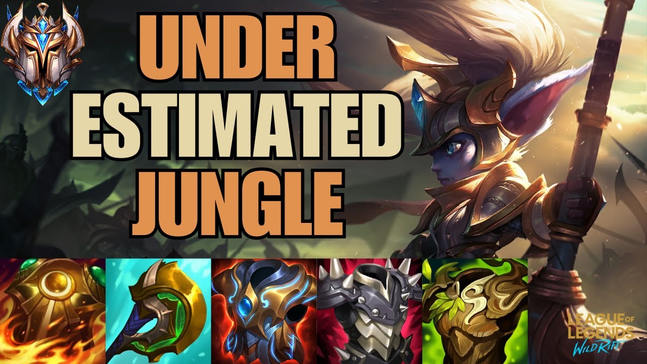 Wild Rift Poppy Jungle Gameplay in Season 17 in GM elo by a Challenger