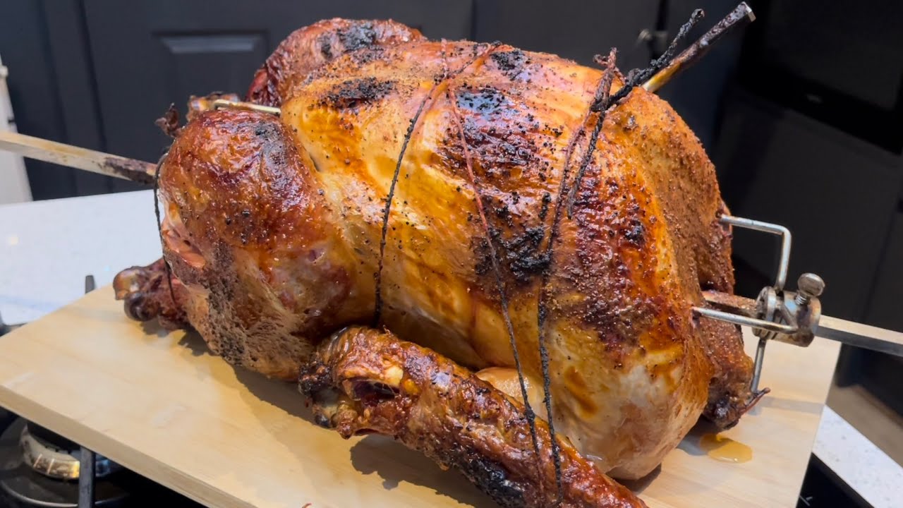 You MUST try this! Christmas Turkey on the Weber Kettle Rotisserie!