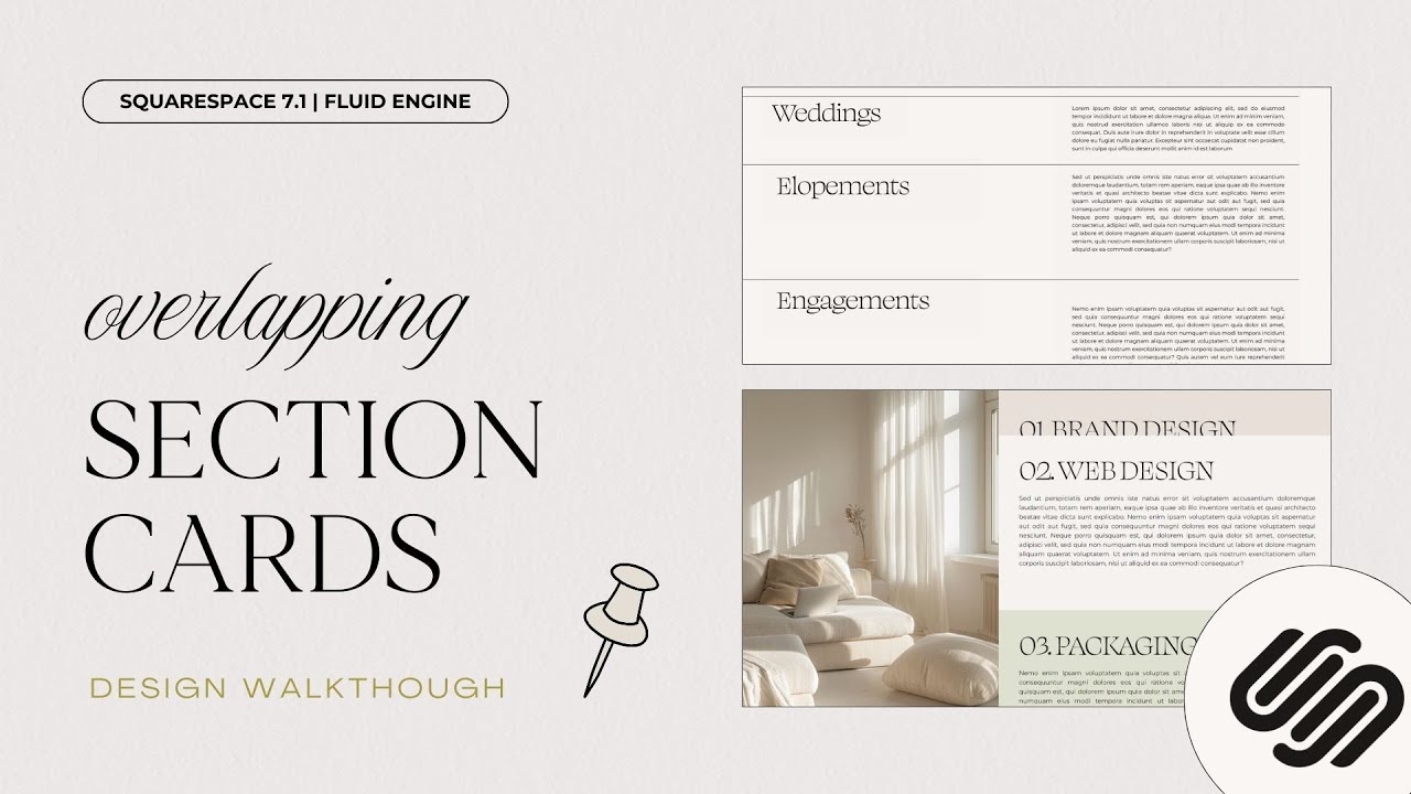 Overlapping Sticky Section Cards | Squarespace Fluid Engine Tutorial