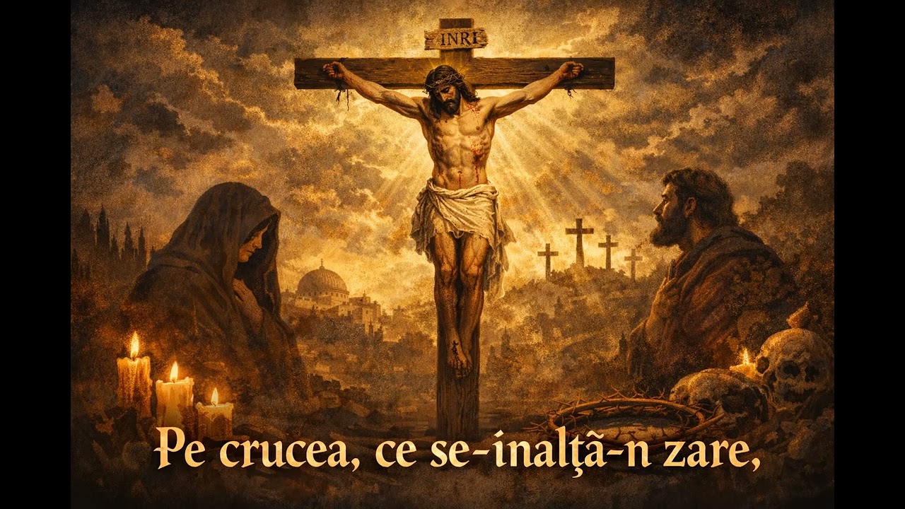 Pe crucea, ce se nalță n zare,