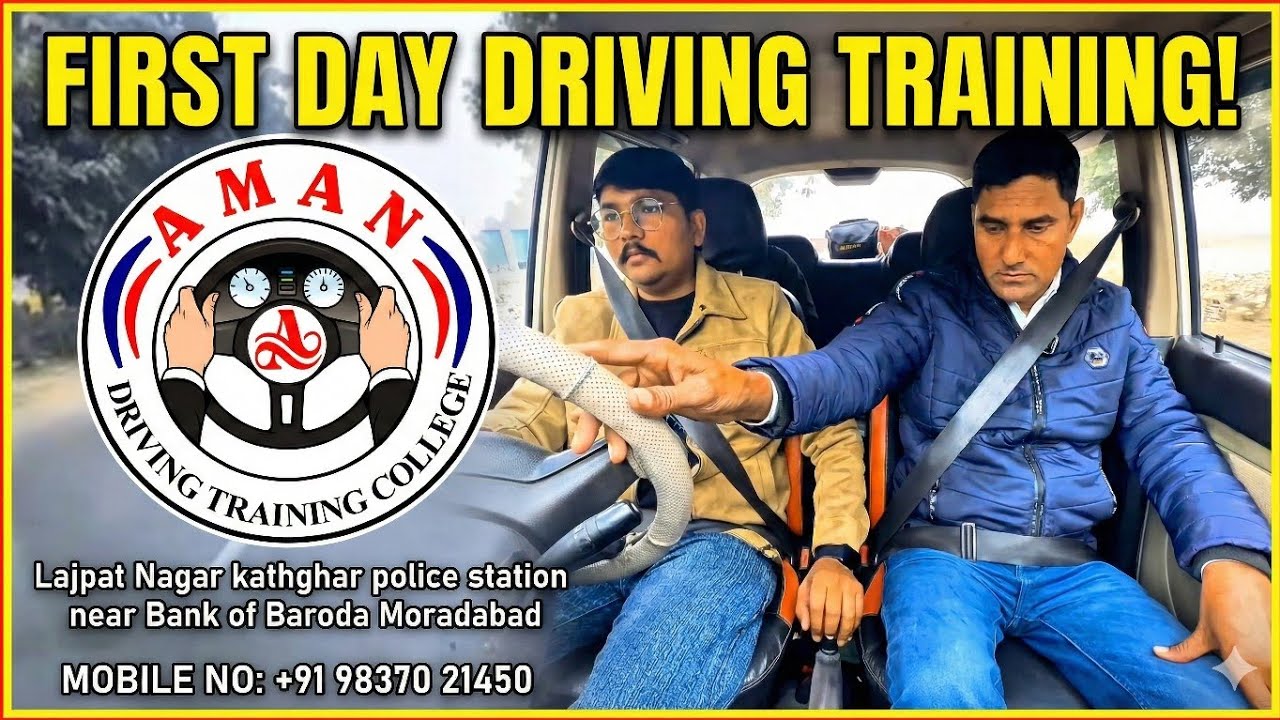 Car Kaise Chalaye? First Day Training for Beginners | Student ka First Experience! 🚗😰
