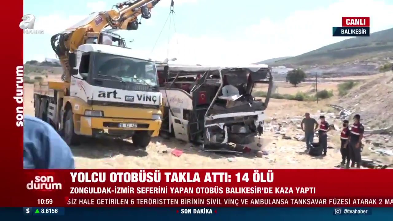 Efe Turizm Zonguldak İzmir Otob&uuml;s&uuml; Kaza Yaptı