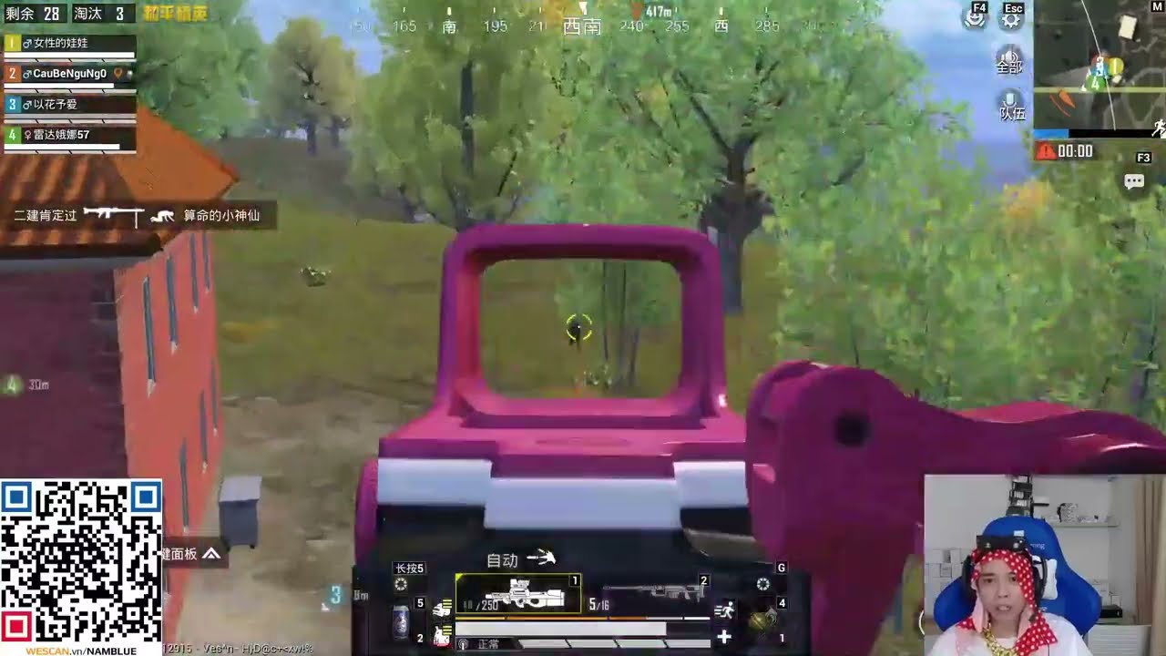 Nam Blue | VÃY BARRET LẤY TOP 1 CÙNG ANH EM | PUBG Mobile