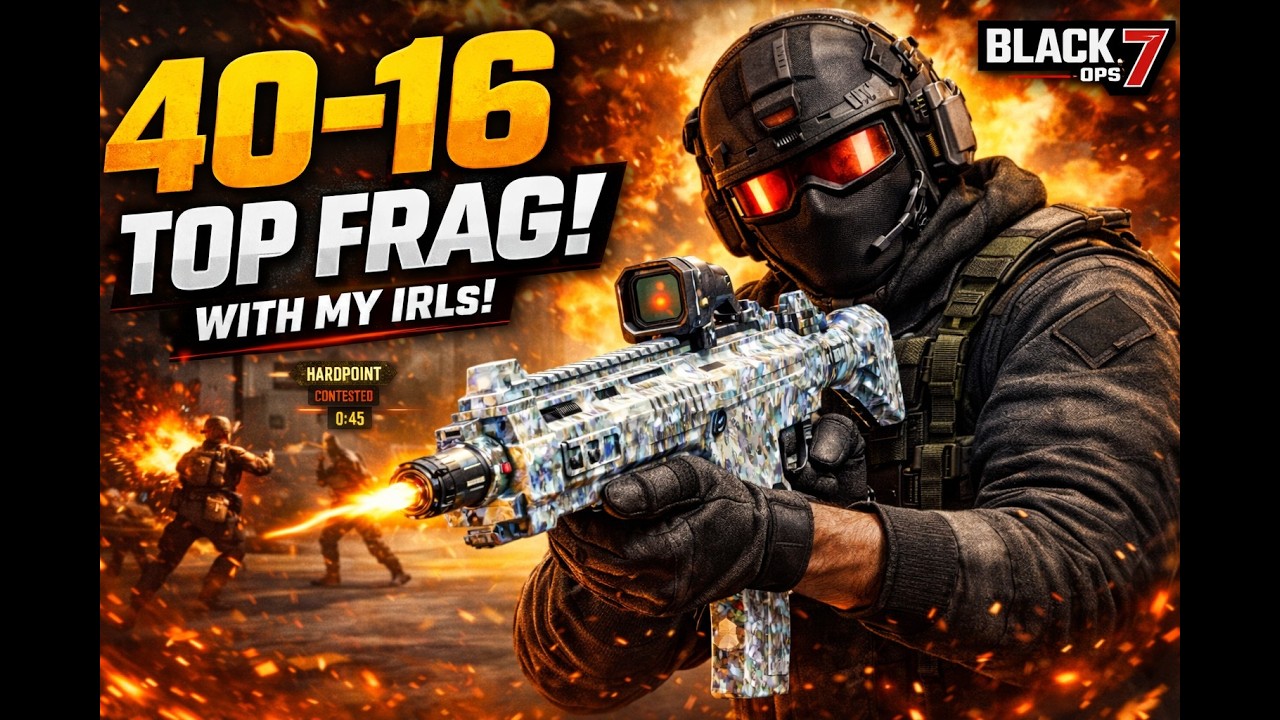40–16 BLACK HEART Hardpoint 🔥 First Time Top Fragging w/ My IRLs | BO7 CMG 4v4