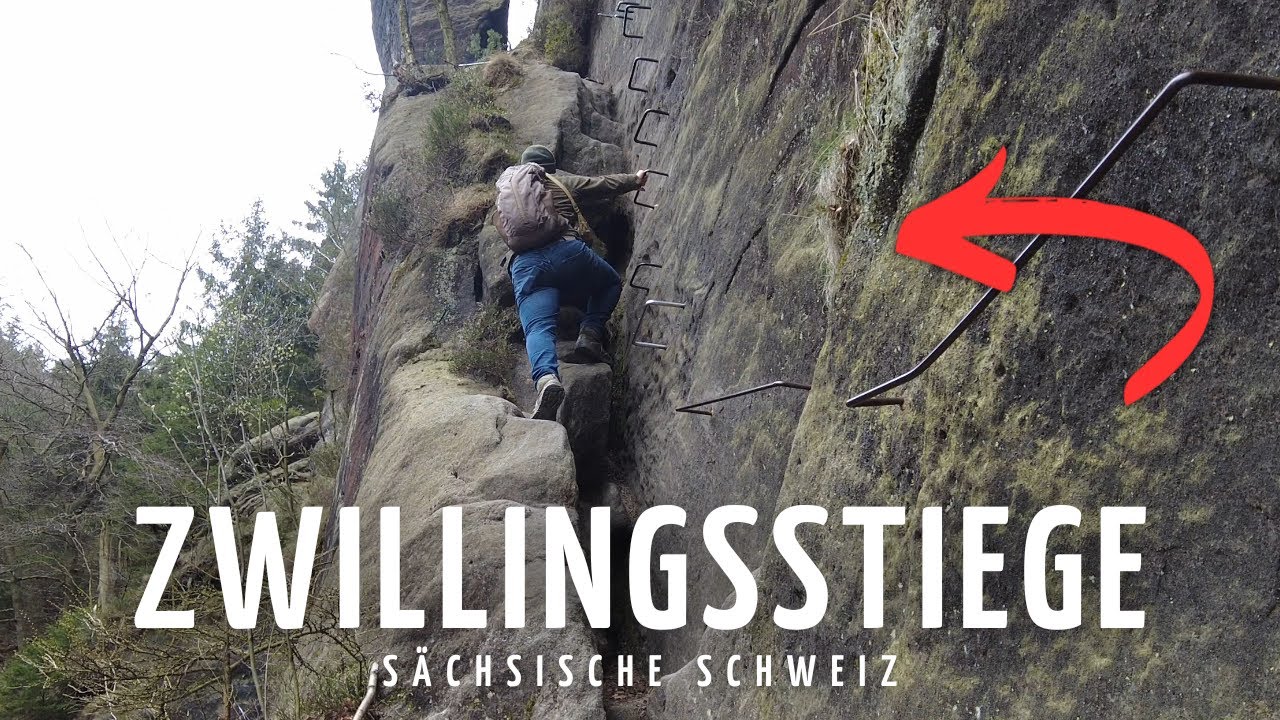 DIE ZWILLINGSSTIEGE - ein besonderer Klettersteig zu den Affensteinen! - Sächsische Schweiz