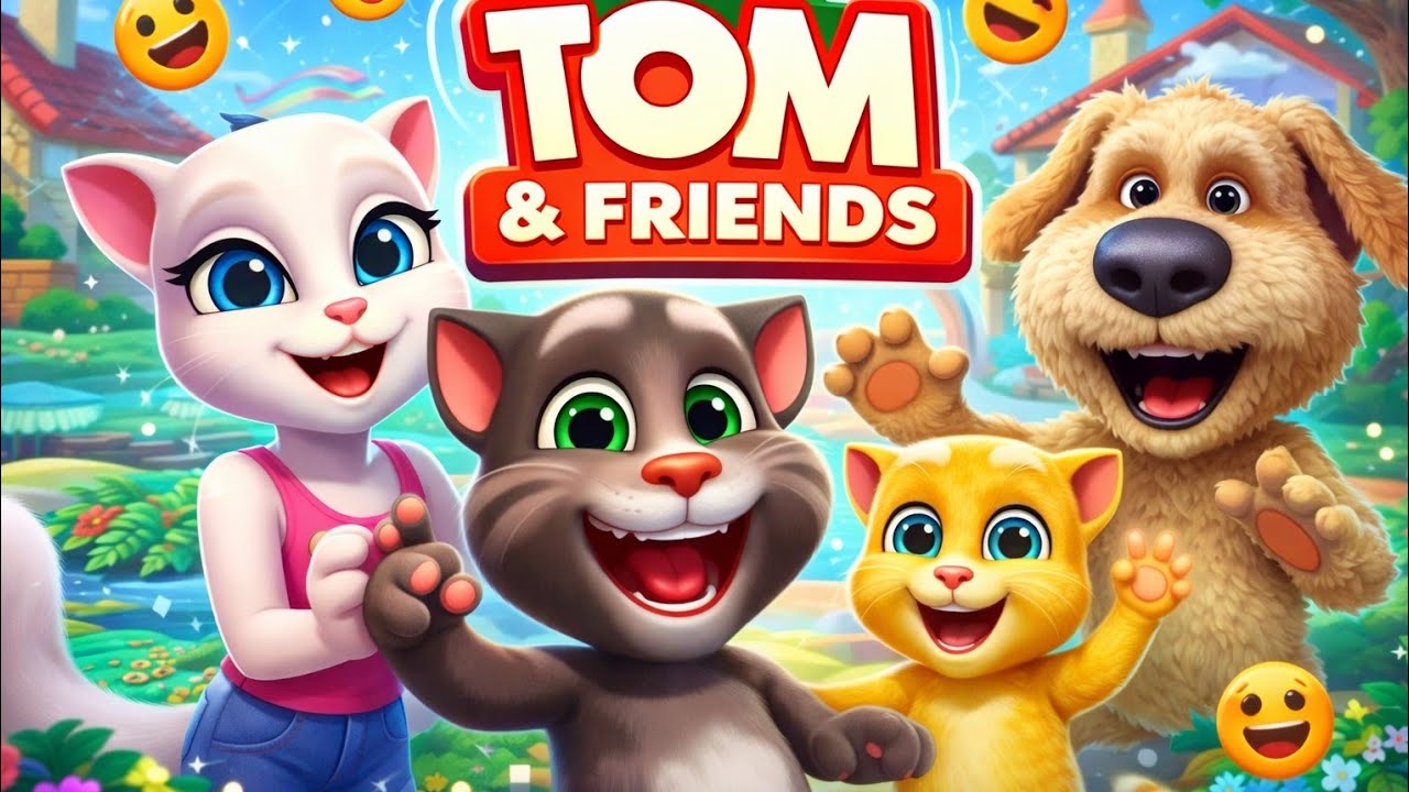 Tom 🐱 & His Friends 🐭🐹 Funny Video For Kids. Talking Tom 2.0 #funforkid #funnyvideo 