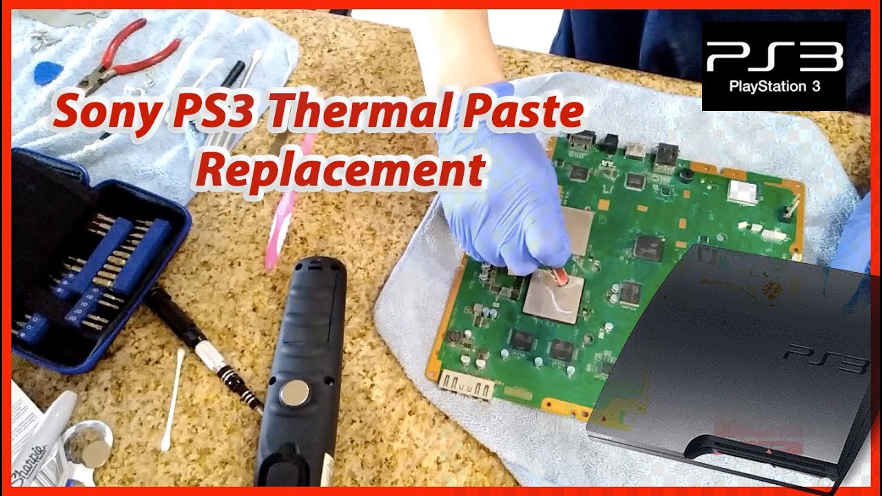 Sony PS3 Slim Thermal Paste/Compound Replacement | Software Coding Tutorials Channel