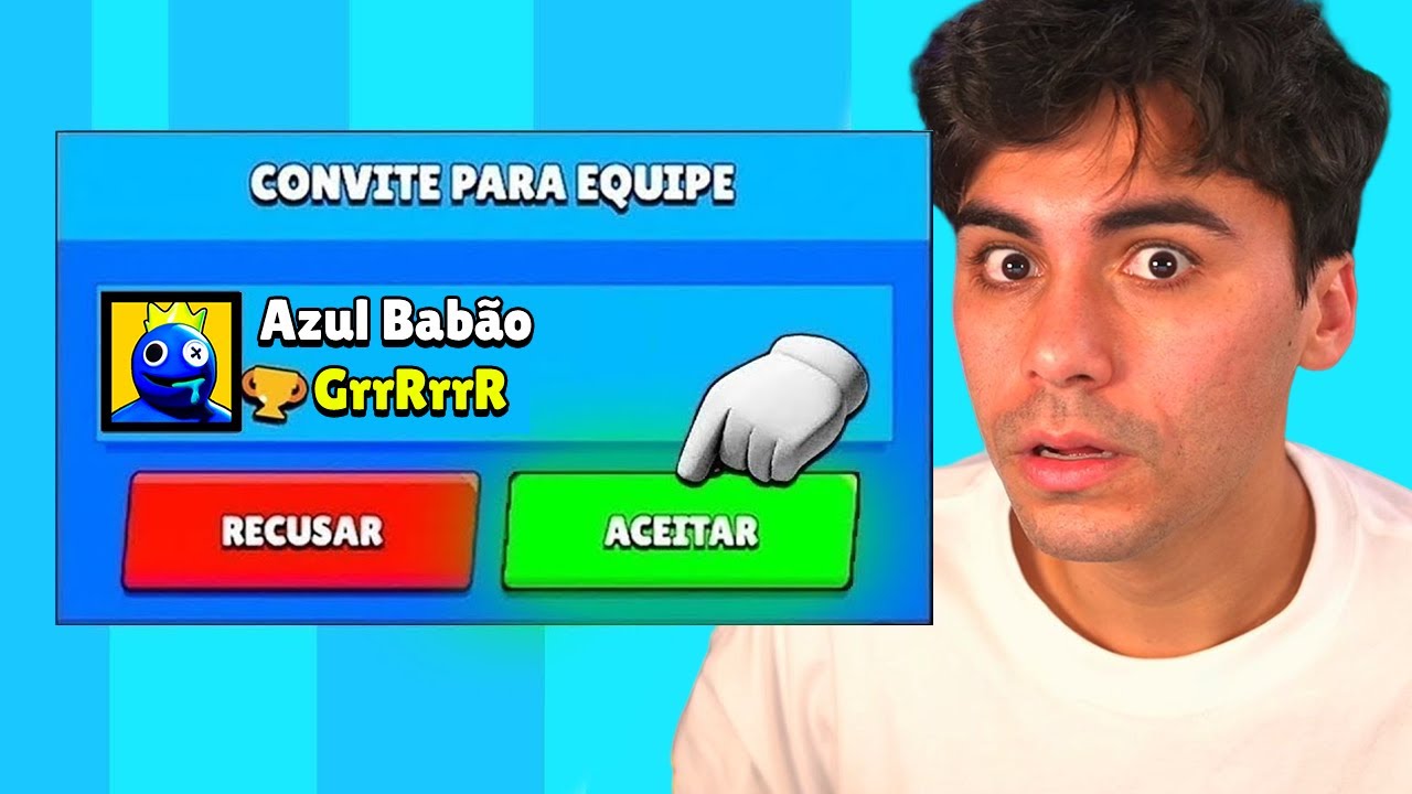 O Azul Babão me convidou para equipe