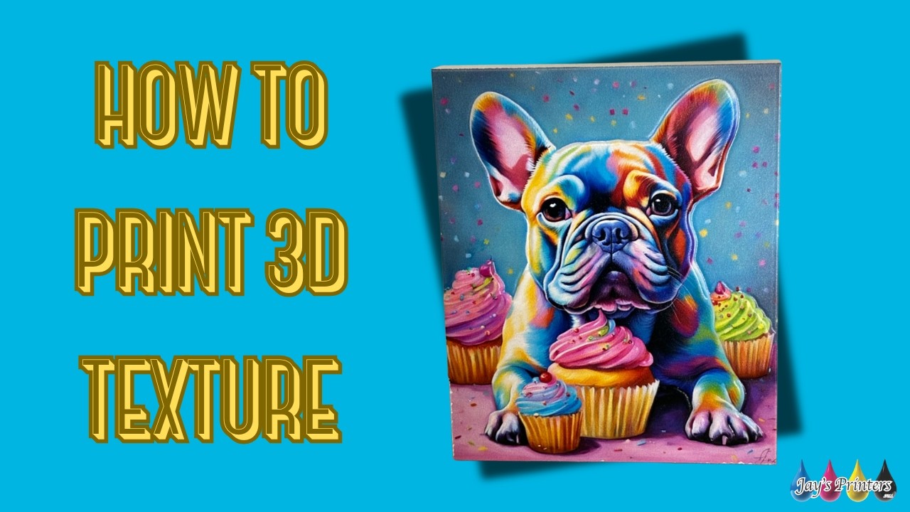 How to can print 3D texture with your Jay's Printers UV flatbed printer!