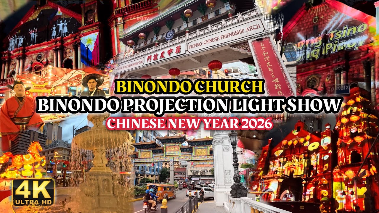 Binondo Projection Mapping Light Show | Manila Oldest Chinatown in the World | CNY2026 🧧 
