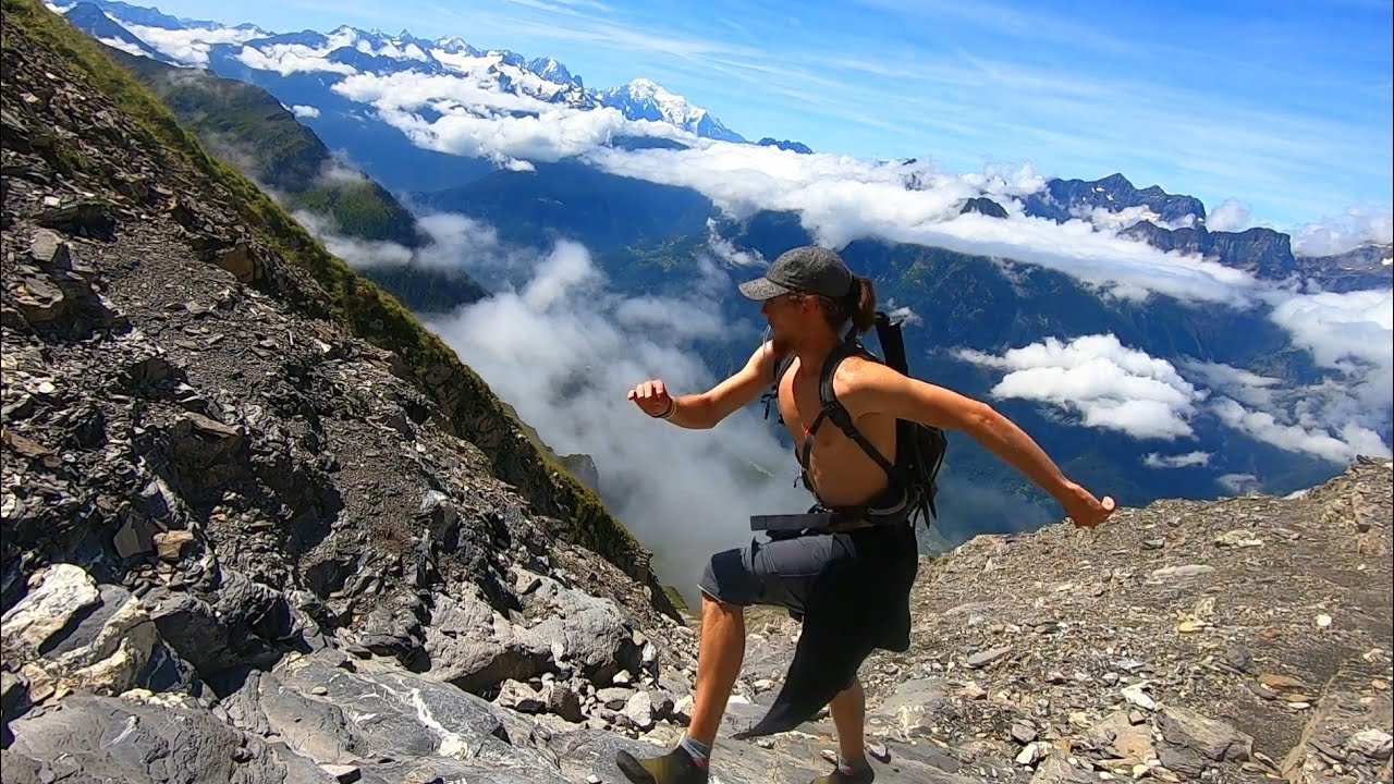 Ascension with skinners of the Grande Dent de Morcles: 2969m