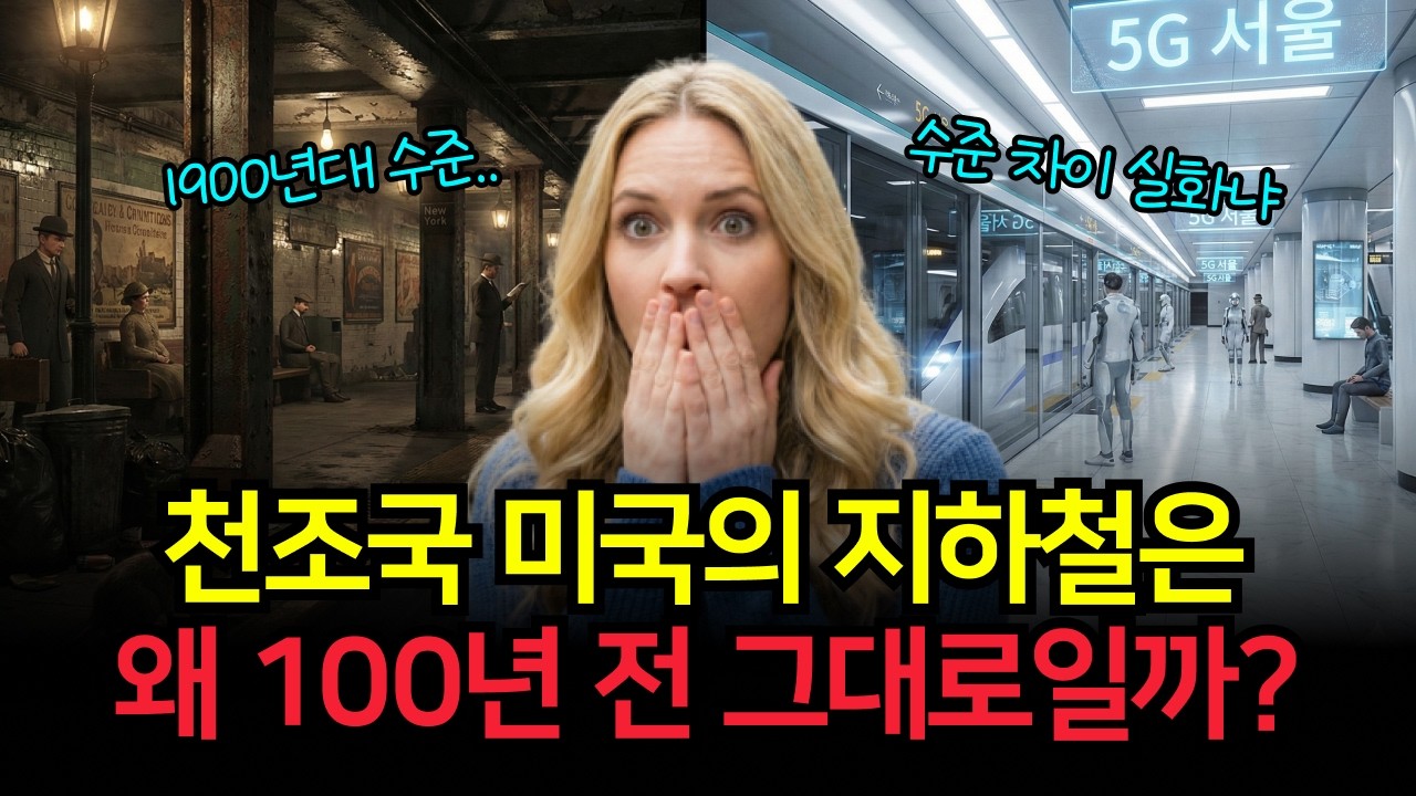 세계에서 돈이 가장 많다는 미국 지하철은 왜 100년 전 그대로일까? 뉴욕 시민들이 한국 지하철을 보고 경악하는 이유