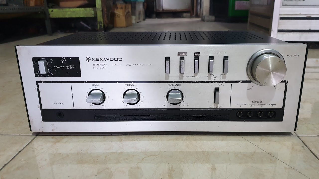 Tes power amplifier vintage kenwood ka300 made in japan stereo intergrated 