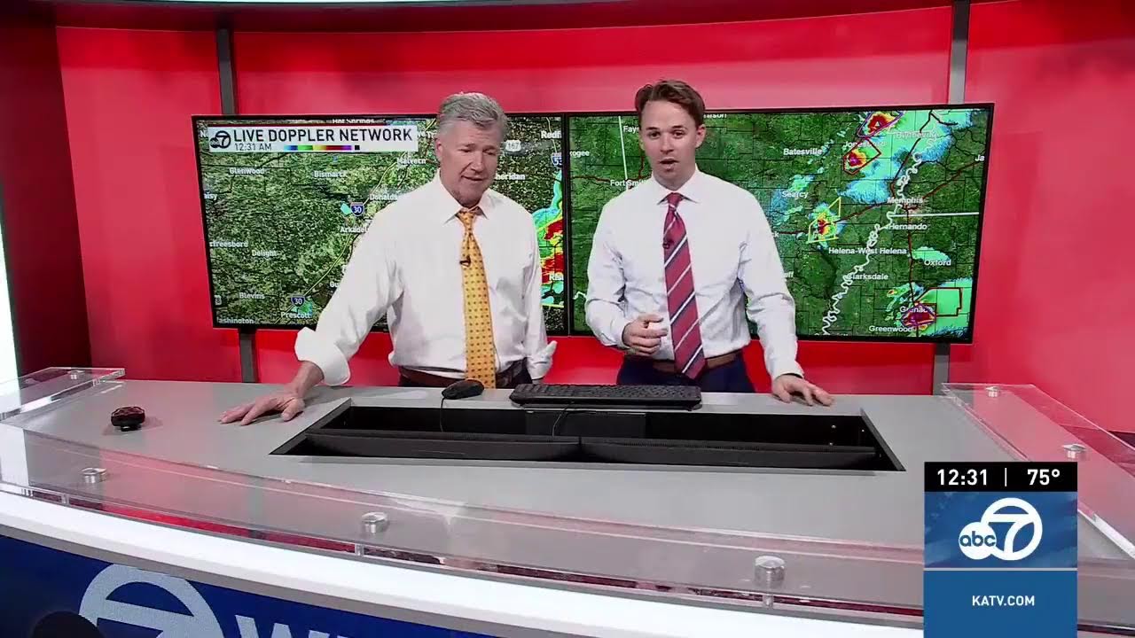 Arkansas Tornado Outbreak - Severe weather coverage from KATV (March 14, 2025)