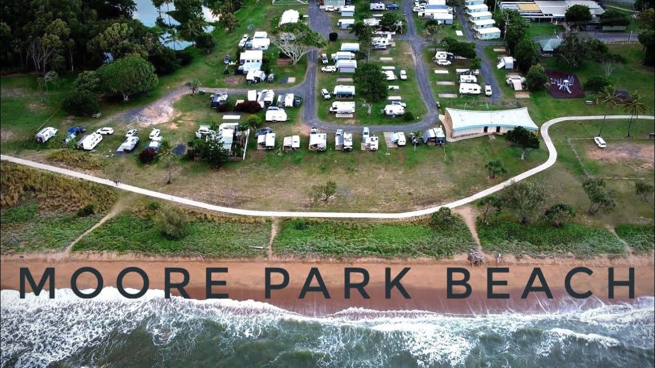 Camping At Moore Park Beach Holiday Park , Elliott Heads Beach, Bundaberg , Queensland,Australia.
