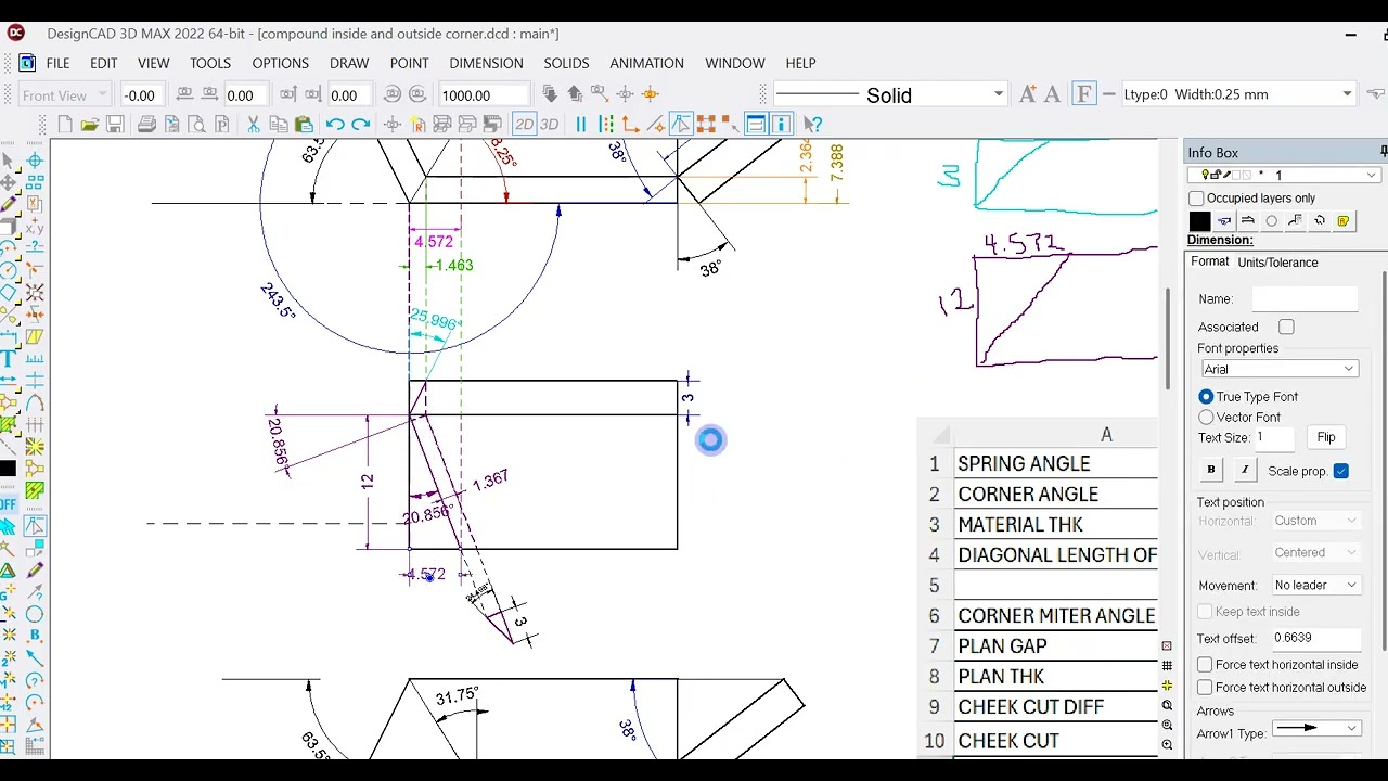 ALL Compound Miter Angles Excel Spreadshhet.