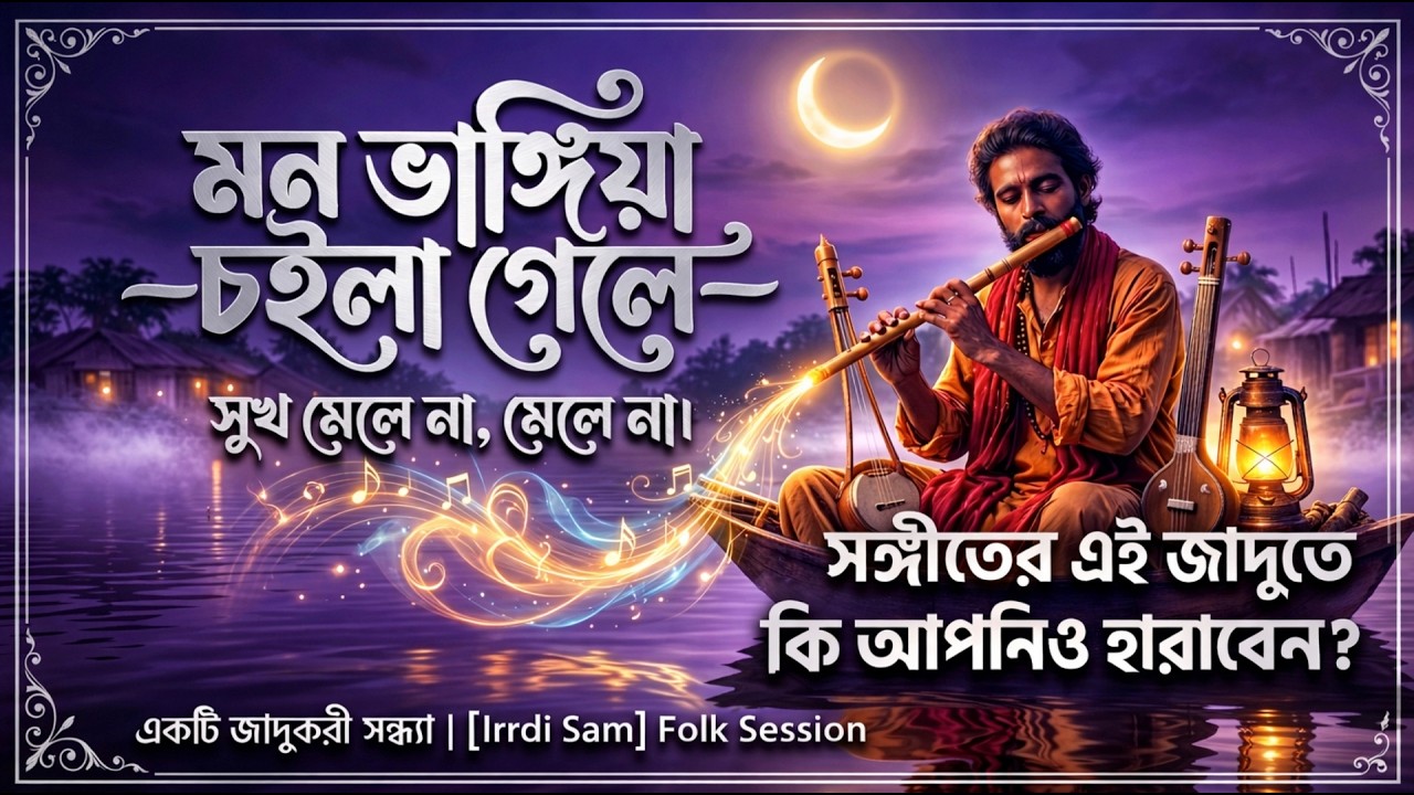 মন ভাঙিয়া চইলা গেলে | Mon Bhangiya Choila Gele | Emotional Baul Fusion | BanglaSadSong | সুখ মেলে না