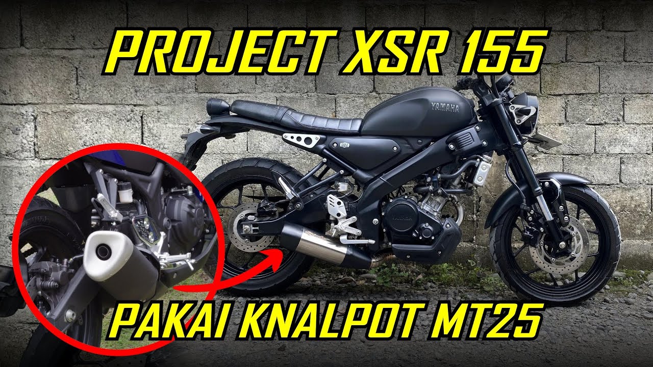 PROJECT XSR 155 PASANG KNALPOT MT25 PRESISI #smokemuffler