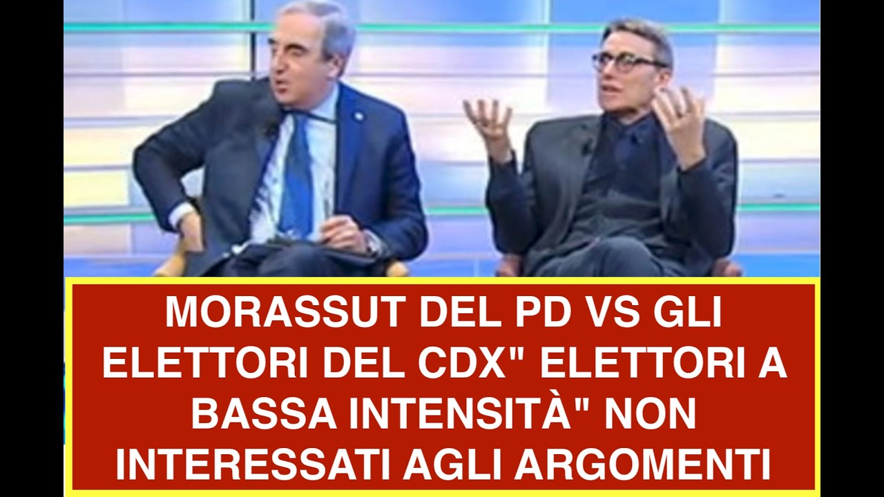 MORASSUT DEL PD VS GLI ELETTORI DEL CDX