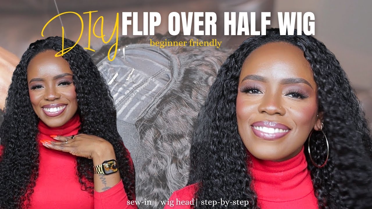Detailed DIY Beginner Friendly Flip Over Half Wig