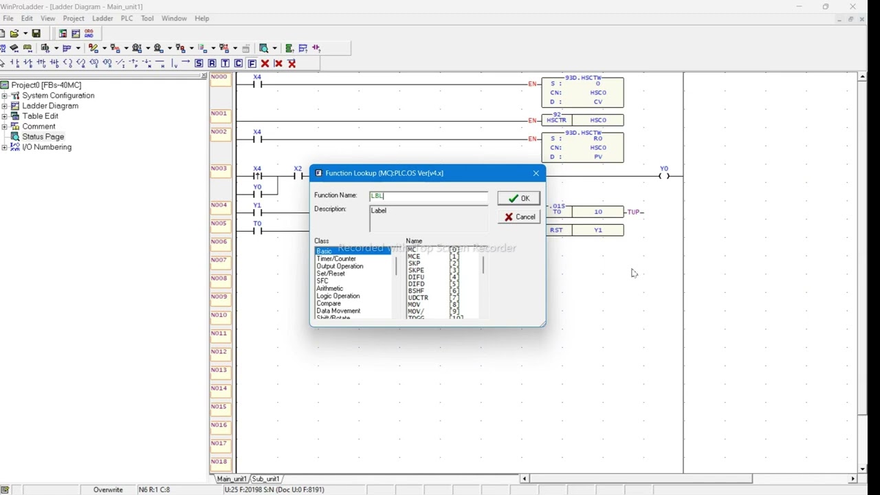FATEK PLC WINPROLADDER [ HIGH SPEED COUNTER ] PROGRAMMING