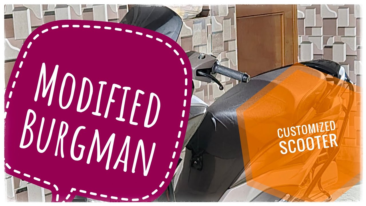 Suzuki Burgman Full Modification | Looks Like a Beast Now 🔥 |  Burgman street custom build