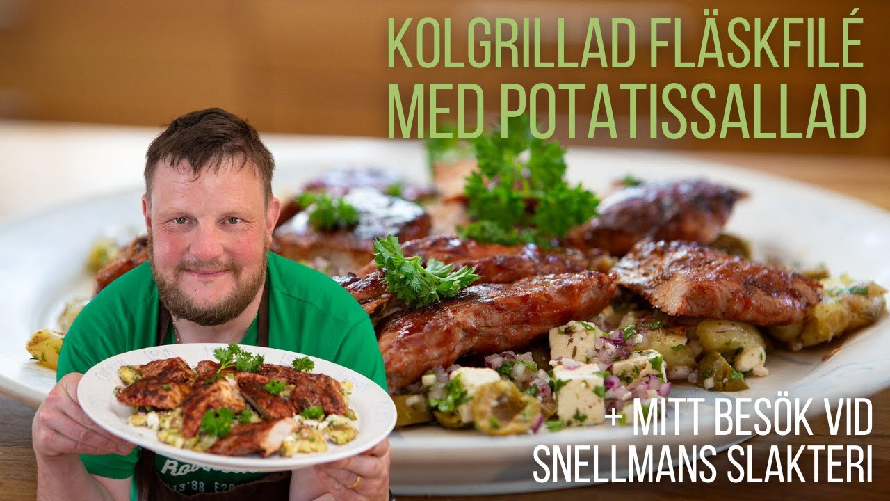 Kolgrillad fläskfilé med potatissallad - Michael Björklund