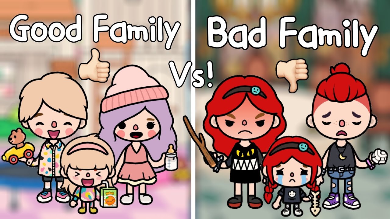 Good Family Vs Bad Family..! 👨‍👩‍👧😈😇 |Toca Life World🌎ครอบครัวดี Vs ครอบครัวไม่ดี! | Toca Boca