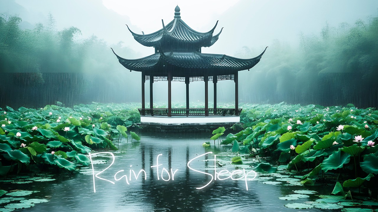 Soothing Chinese Flute & Rain Sounds | Healing Sleep Music