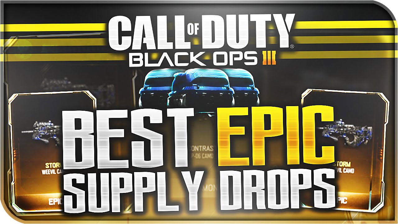 BEST EPIC SUPPLY DROPS EVER! - Top 5 Best Rare Supply Drops! EPIC CAMO SUPPLY DROPS! (Black Ops 3 )