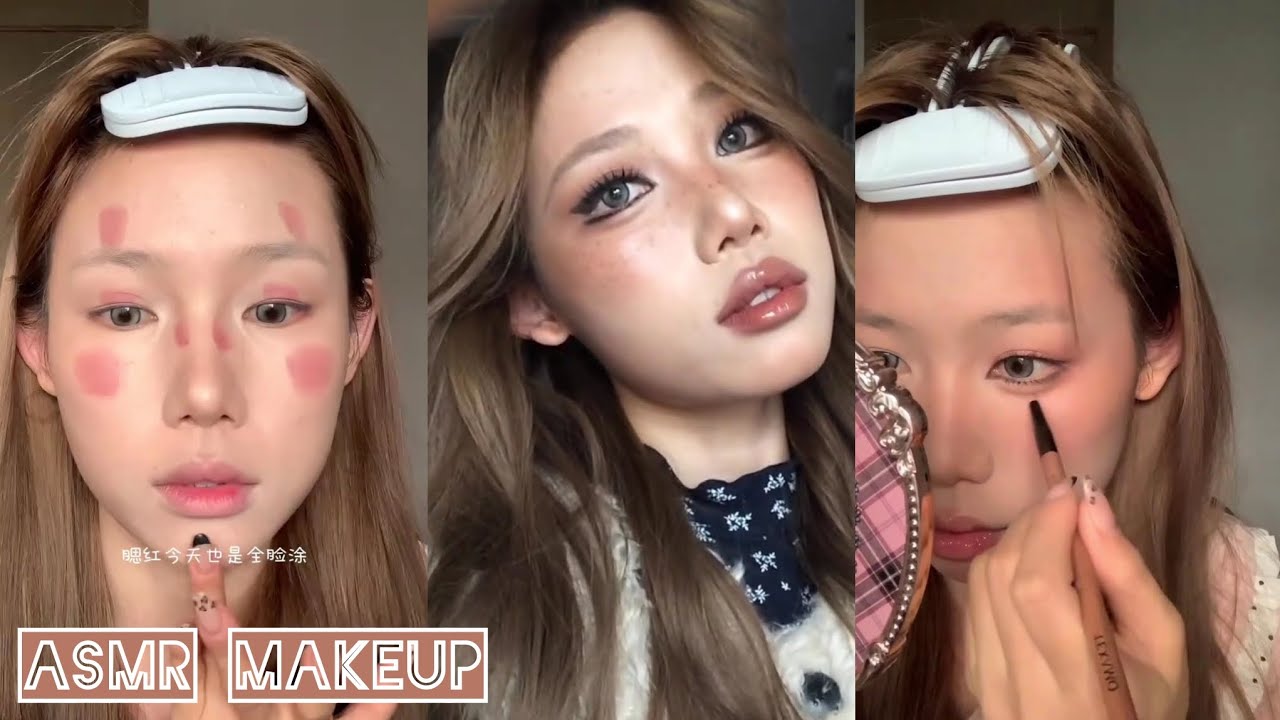 ASMR Makeup tutorial 🎀 Satisfying Vídeos ♡ Aesthetic ✨️