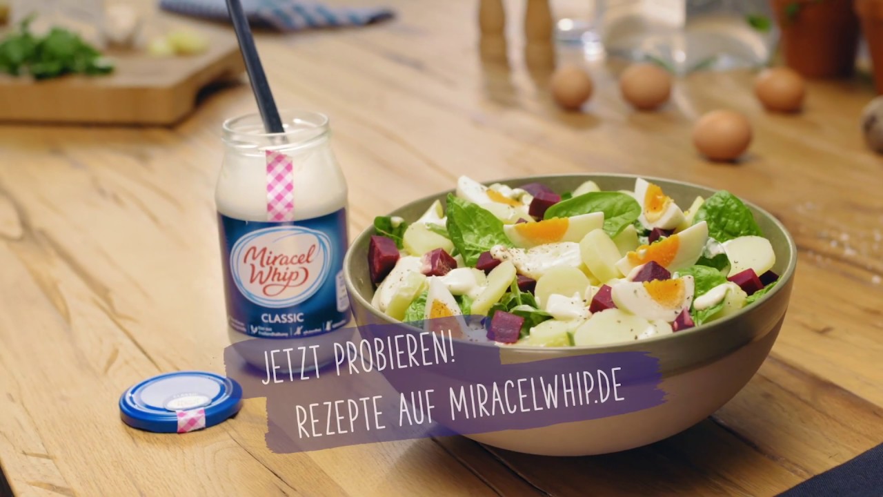 Hungrig auf neue Rezeptideen? Dann entdeckt leckere Kartoffelsalatideen mit Miracel Whip Classic.