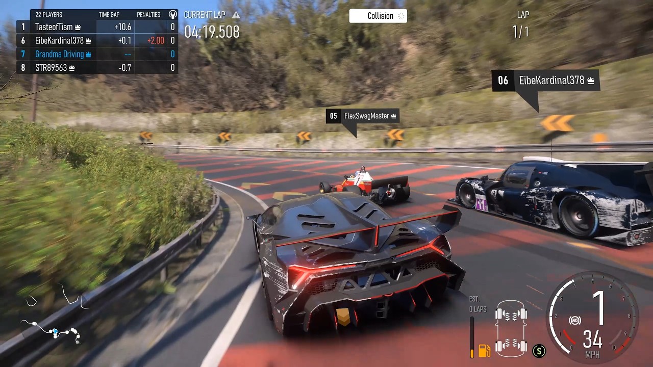 Lamborghini Veneno Going Against F1 & LMP Cars in Fujimi Kaido R-Class (Forza Motorsport)