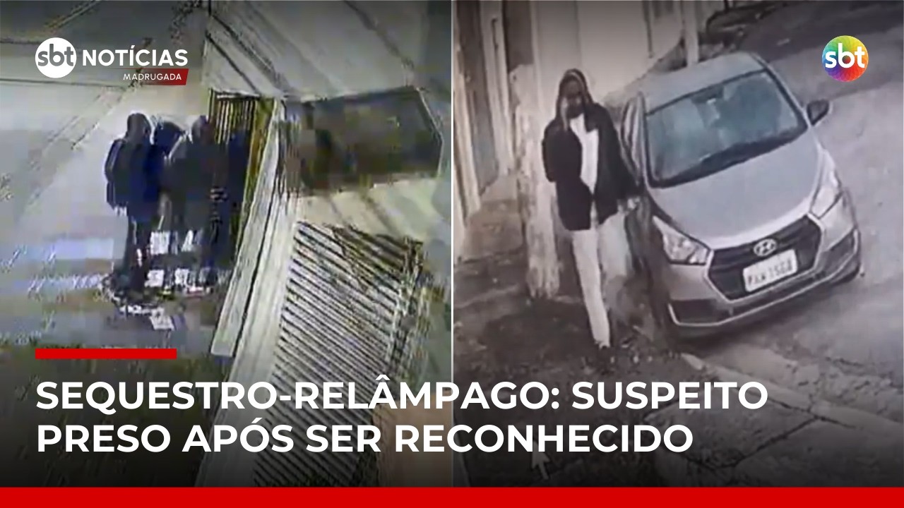 Sequestro‑relâmpago: vítima reconhece suspeito e polícia prende criminoso em SP | #SBTNotícias