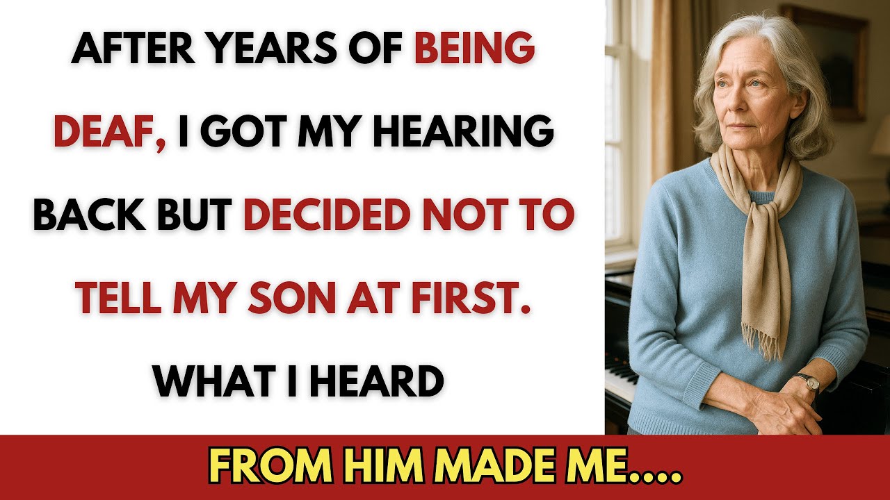 AFTER YEARS OF BEING DEAF, I GOT MY HEARING BACK BUT DECIDED NOT TO TELL MY SON AT FIRST…