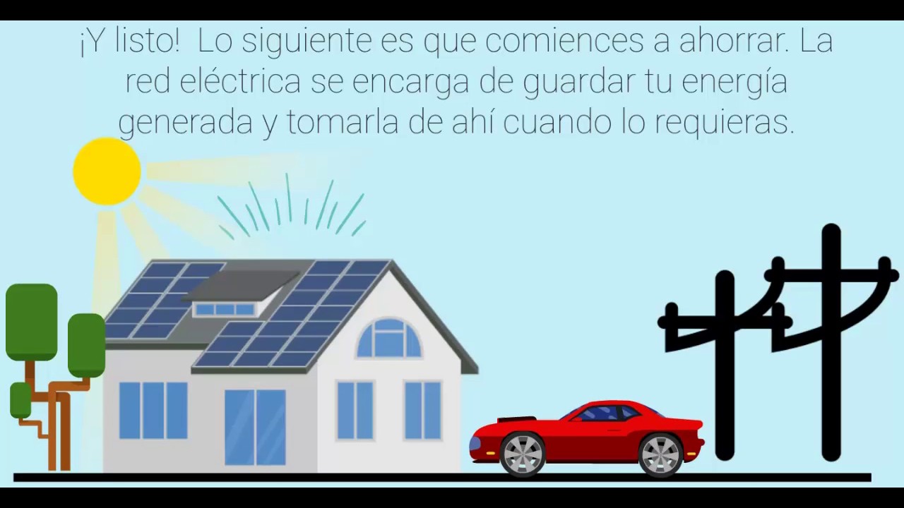 Como funciona un sistema de paneles solares interconectados a la red