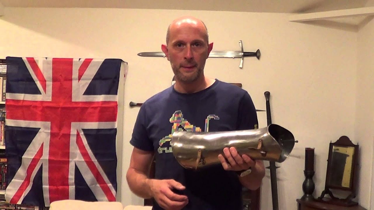 Greaves -  medieval armour being closely fitted