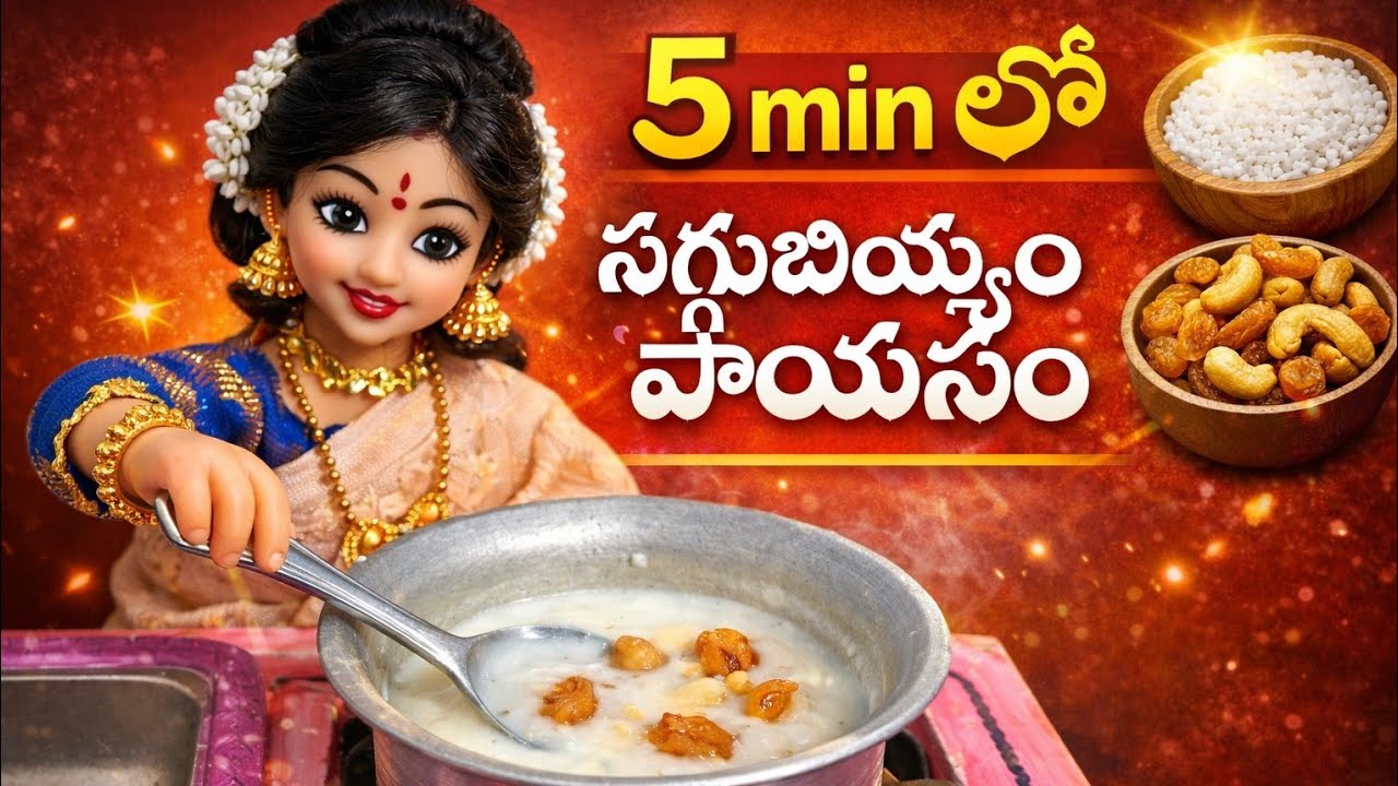 🥣 ఇంటి స్టైల్ సగ్గుబియ్యం పాయసం | 5 Min Quick Sweet