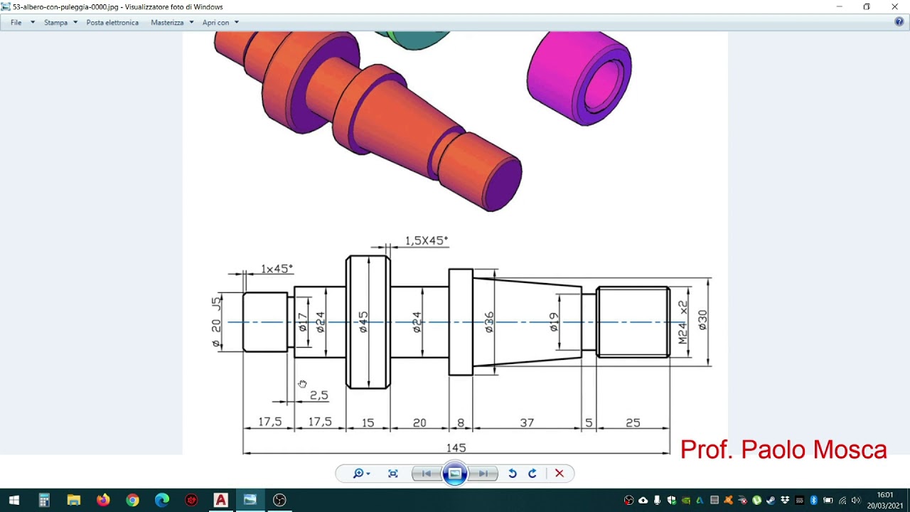 Albero 2D e 3D - Autocad - Prof. Paolo Mosca