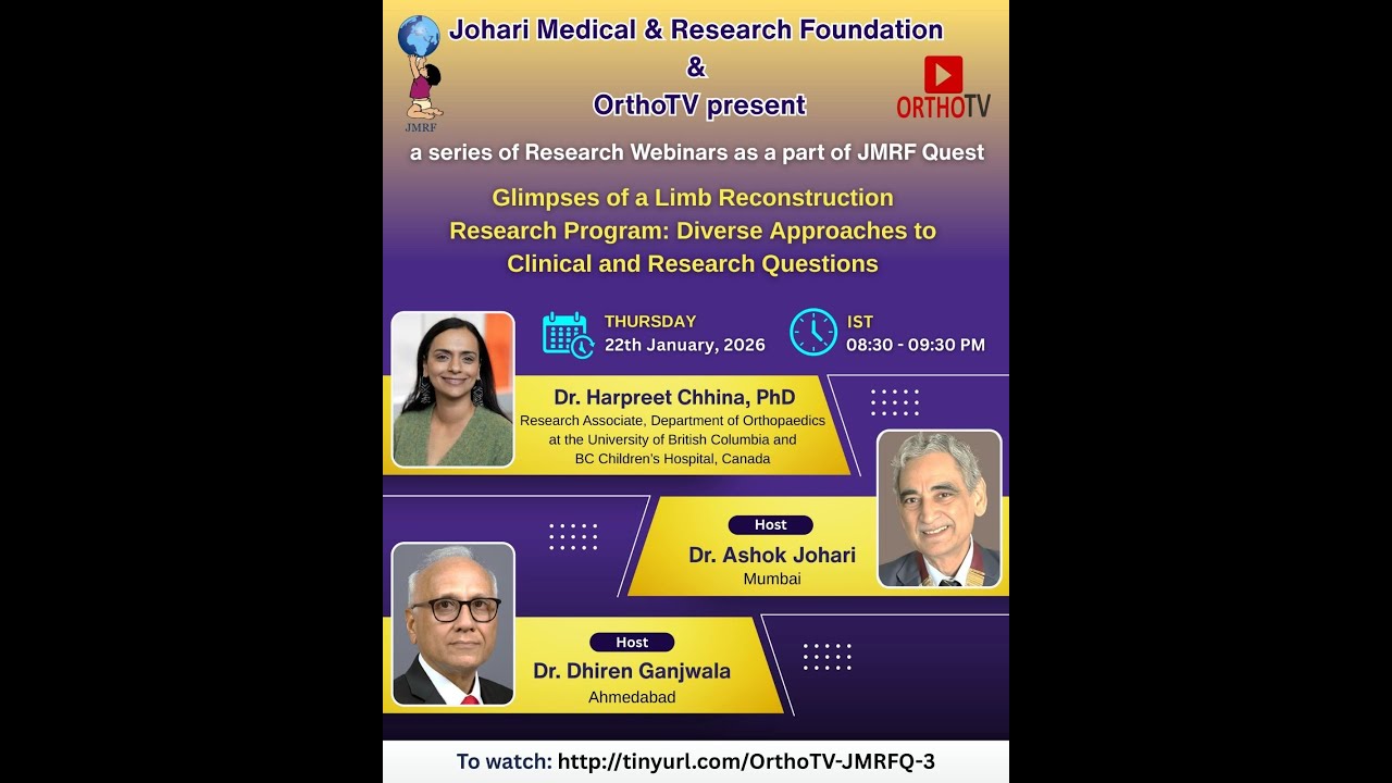 Johari Medical & Research Foundation (JMRF) - Glimpses of a Limb Reconstruction Research Program